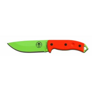 ESEE 5P-VG Venom Green Blade & Orange G-10 Handle Knife
